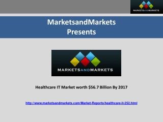 Healthcare IT Market worth $56.7 Billion By 2017