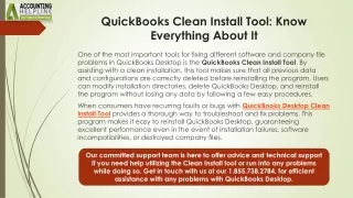 Best ever solution to tackle QuickBooks Clean Install Tool