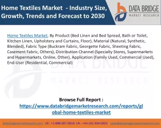 Home Textiles Market – Industry Trends and Forecast to 2030