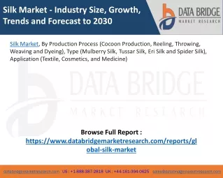 Silk Market – Industry Trends and Forecast to 2030