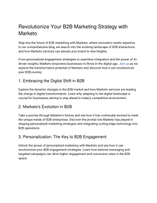 Revolutionize Your B2B Strategy with Marketo_ A Guide to Digital Success