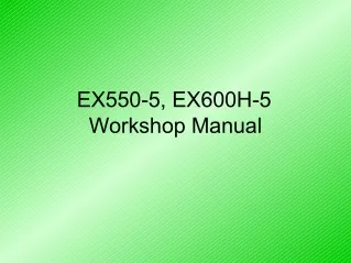 HITACHI EX600H-5 EXCAVATOR Service Repair Manual