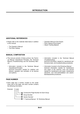 HITACHI EX1900-5 EXCAVATOR Service Repair Manual