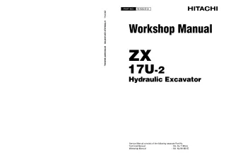 HITACHI ZAXIS ZX 17U-2 EXCAVATOR Service Repair Manual