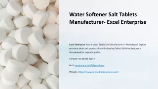 Water Softener Salt Tablets Manufacturer, Best Water Softener Salt Tablets Manuf