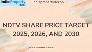 NDTV share price target 2025