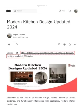 Modern Kitchen Design Updated 2024