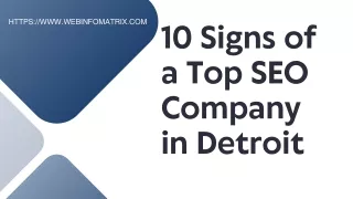 10 Signs of a Top SEO Company in Detroit