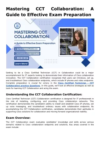 Mastering CCT Collaboration: A Guide to Effective Exam Preparation