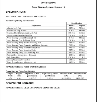 HUMMER H2 2003 Service Repair Manual