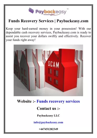 Funds Recovery Services  Paybackeasy.com