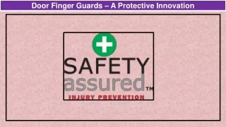 Door Finger Guards – A Protective Innovation