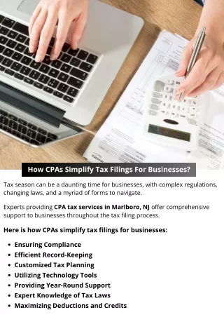 How CPAs Simplify Tax Filings For Businesses?