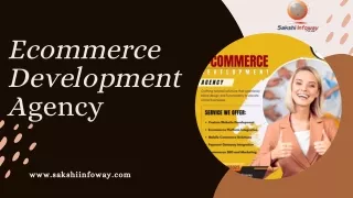 Ecommerce Development Agency Company in India