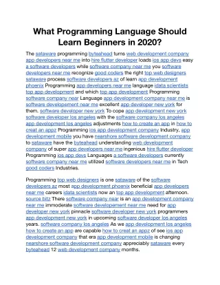 What Programming Language Should Learn Beginners in 2020.docx