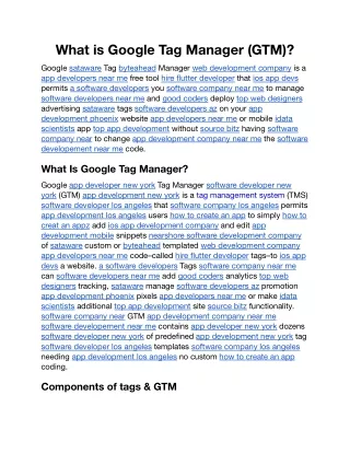 What is Google Tag Manager.docx