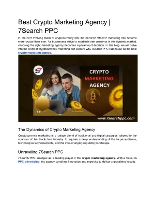 Best Crypto Marketing Agency _ 7Search PPC