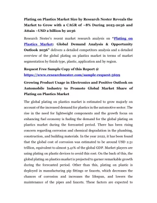 Plating on Plastics Market