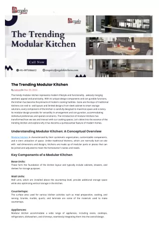 The Trending Modular Kitchen