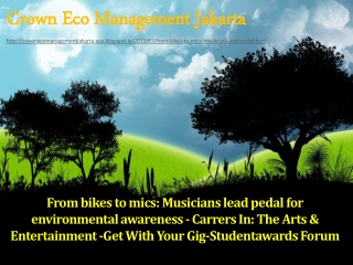 From bikes to mics Musicians lead pedal for environmental aw