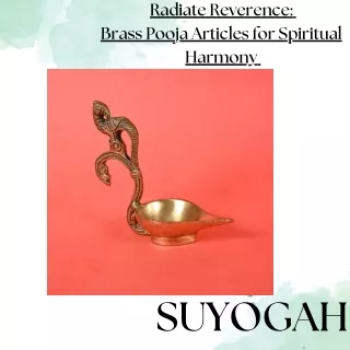 Radiate Reverence Brass Pooja Articles for Spiritual Harmony