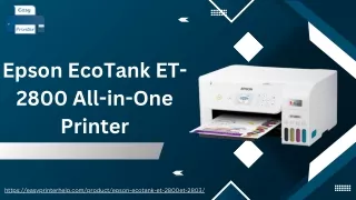 Epson EcoTank ET-2800 All-in-One Printer