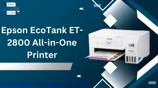 Epson EcoTank ET-2800 All-in-One Printer