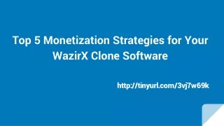 Top 5 Monetization Strategies for Your WazirX Clone Software