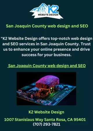 San Joaquin County web design and SEO