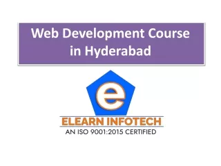 Web Development Course in Hyderabad