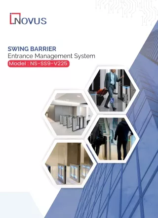 Swing gate barrier system