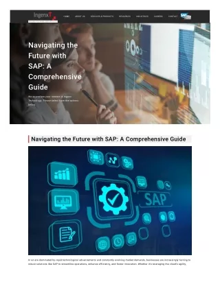 Navigating the Future with SAP: A Comprehensive Guide