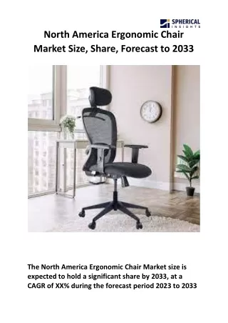 North America Ergonomic Chair Market Size