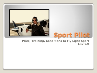 Sport Pilot License