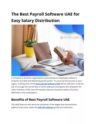 best payroll software uae