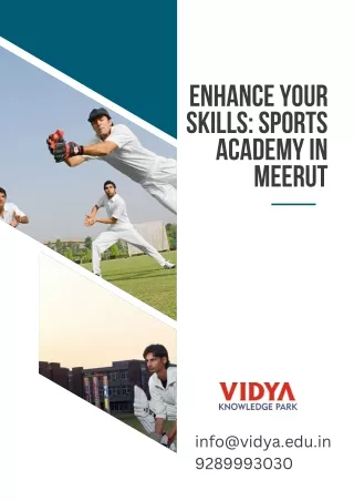 Enhance Your Skills Sports Academy in Meerut