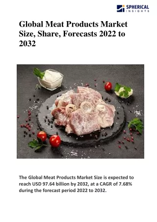 Global Meat Products Market