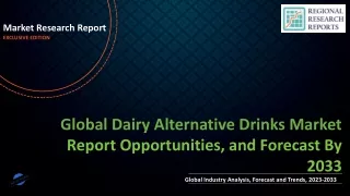 Dairy Alternative Drinks Market Future Landscape To Witness Significant Growth by 2033
