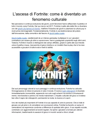 L'ascesa di Fortnite_ come è diventato un fenomeno culturale