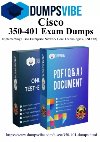 Excelling in Cisco 350-401: Exam Triumph with Dumpsvibe Exam Dumps