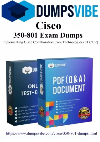 Succeeding in Cisco 350-801: Exam Victory with Dumpsvibe Exam Dumps