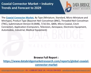 Coaxial Connector Market