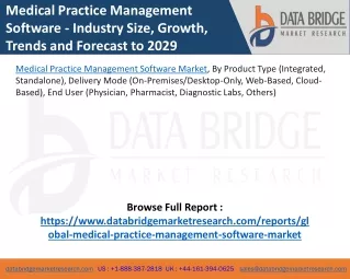 Medical Practice Management Software Market - Industry Trends and Forecast to 2029