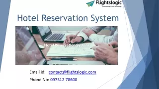 Hotel Reservation System