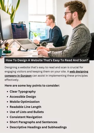 How To Design A Website That's Easy To Read And Scan?