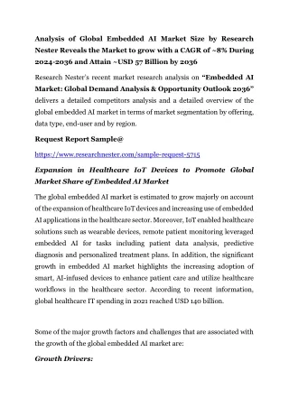 Embedded AI Market: Global Demand Analysis & Opportunity Outlook 2036