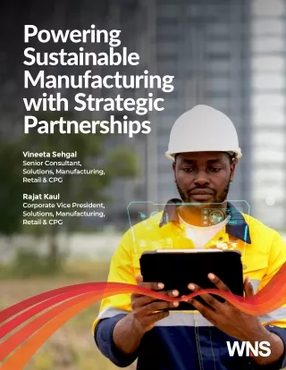 Powering Sustainable Manufacturing with Strategic Partnerships