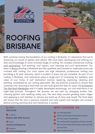 Roofing Brisbane-Brisco Roofing