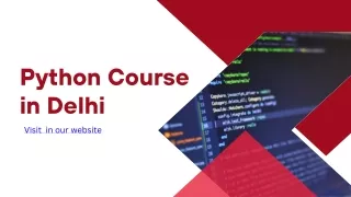 Python course in Delhi