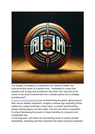 More Than Just a Ball_ The Branding Power of Custom-Printed Basketballs